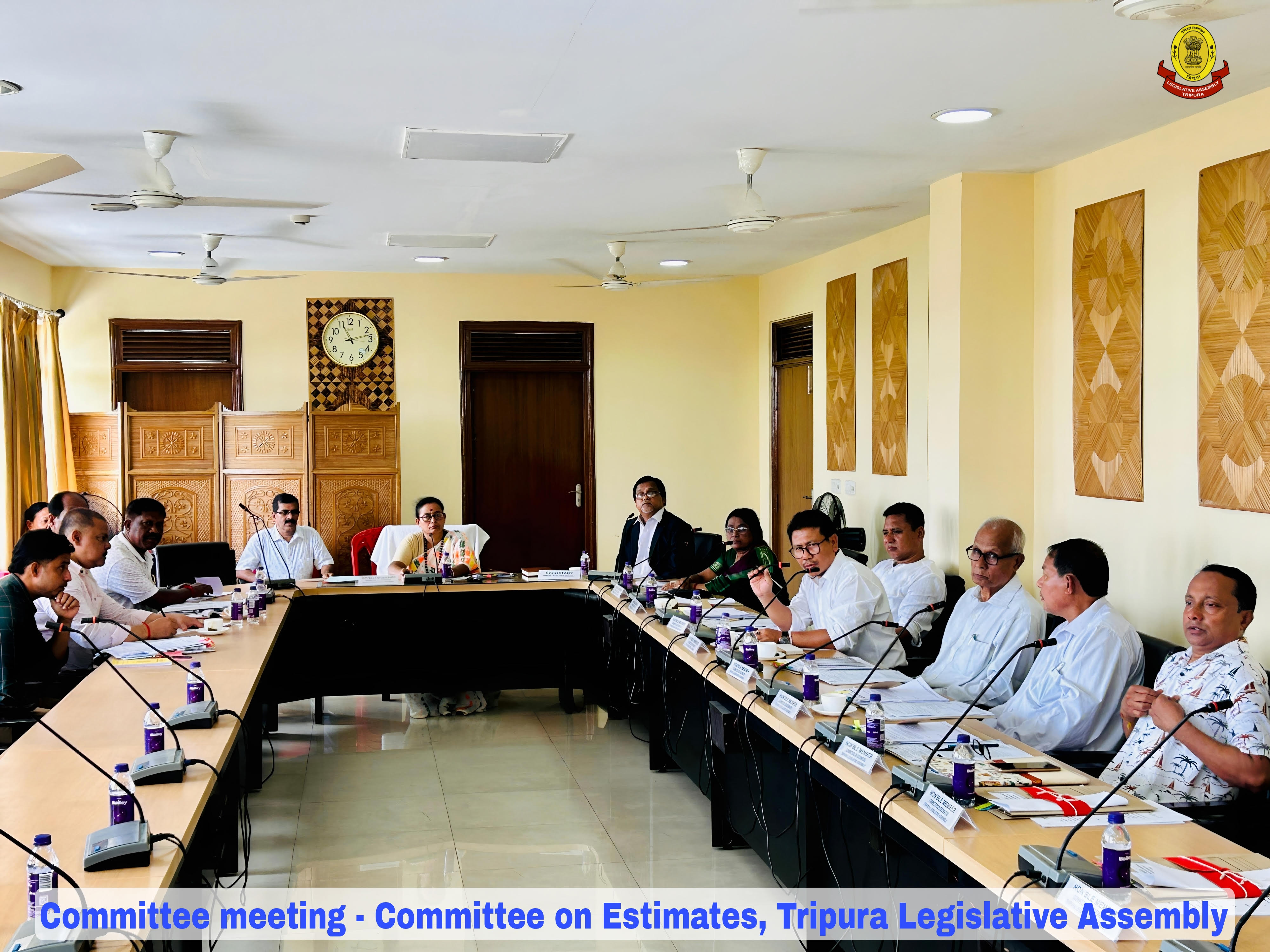 Meeting of the Committee on Estimates of the Tripura Legislative Assem...